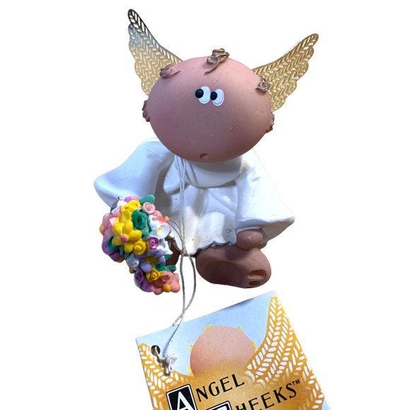 New Russ Angel Cheeks Maid of Honor 2001 Kirks Kritters Resin Hand Painted 21886 - Picture 2 of 5